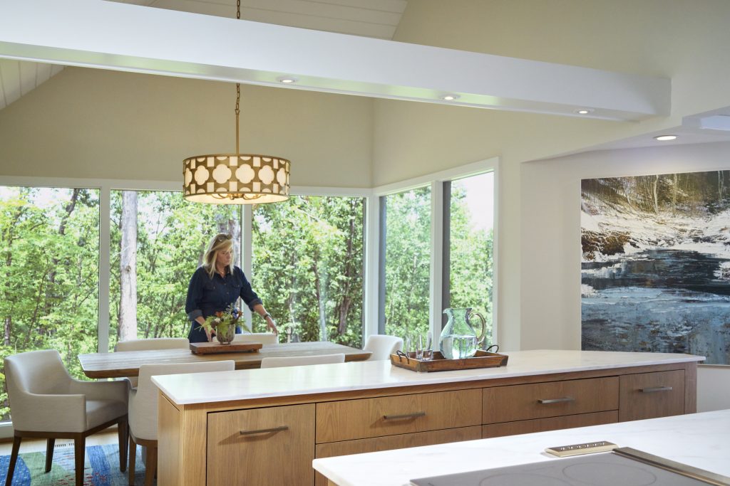 Modern interior photography highlighting architectural lines, textures, and balance, created by a commercial interior and architectural photographer — Monica Stevenson Photography.